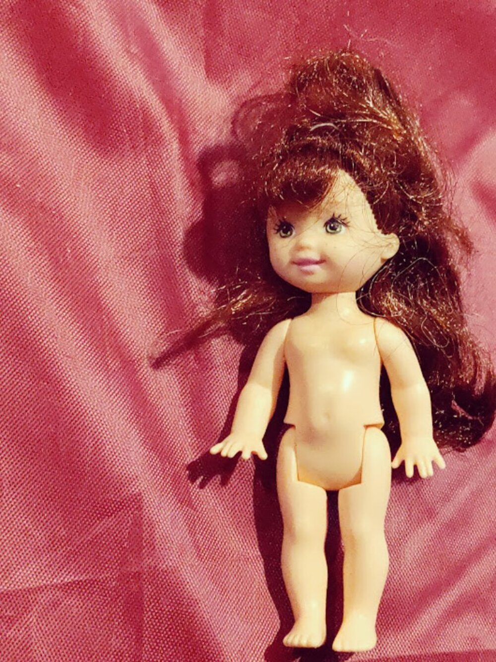 Small Brunette Mini Doll Replacement Doll